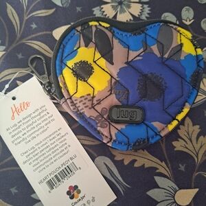 Lug Heart Pouch - In Peony Blue